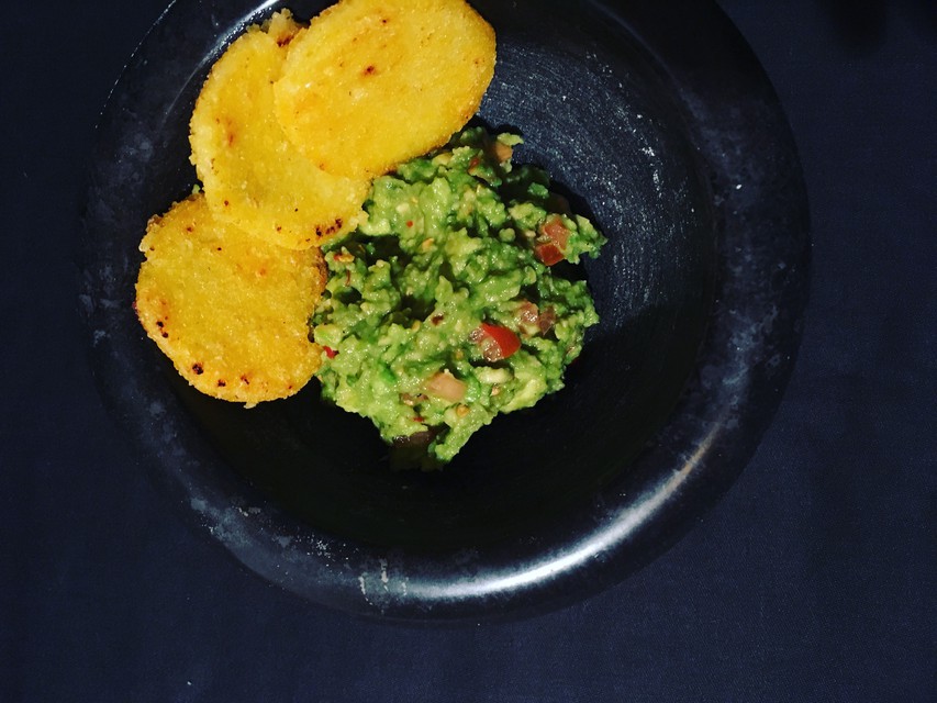 Guacamole s polentou