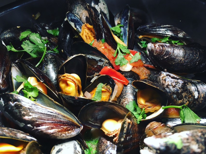 Cozze al vino bianco/slávky na víně